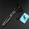 5.5" God Walker Hairdressing Scissors - Barber, Straight & Thinning Shears, Little Black.