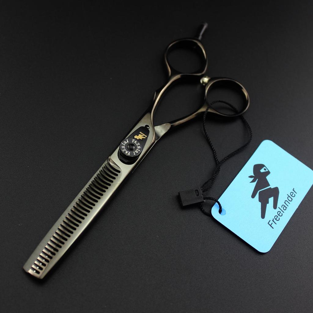 5.5" God Walker Hairdressing Scissors - Barber, Straight & Thinning Shears, Little Black.