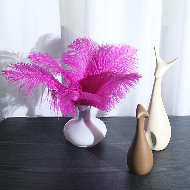 25-30cm Large Ostrich Feather for Wedding Bouquet or Photo Decoration