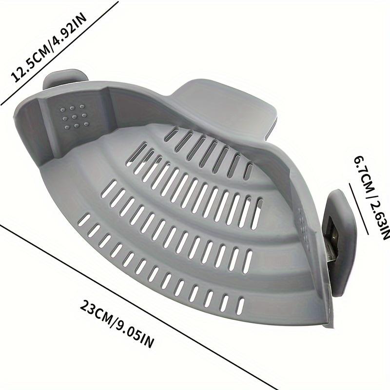 1pc Silicone Pot Strainer And Pasta Strainer, Adjustable Silicone Clip On Strainer For Pots, Pans, And Bowls, Kitchen Gadgets