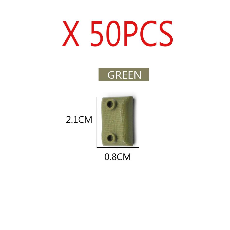 30/50 PCS Military Sandbag DIY Army Scene Parts Compatible WW2 Soldier Figures Weapon Building Blocks Toys For