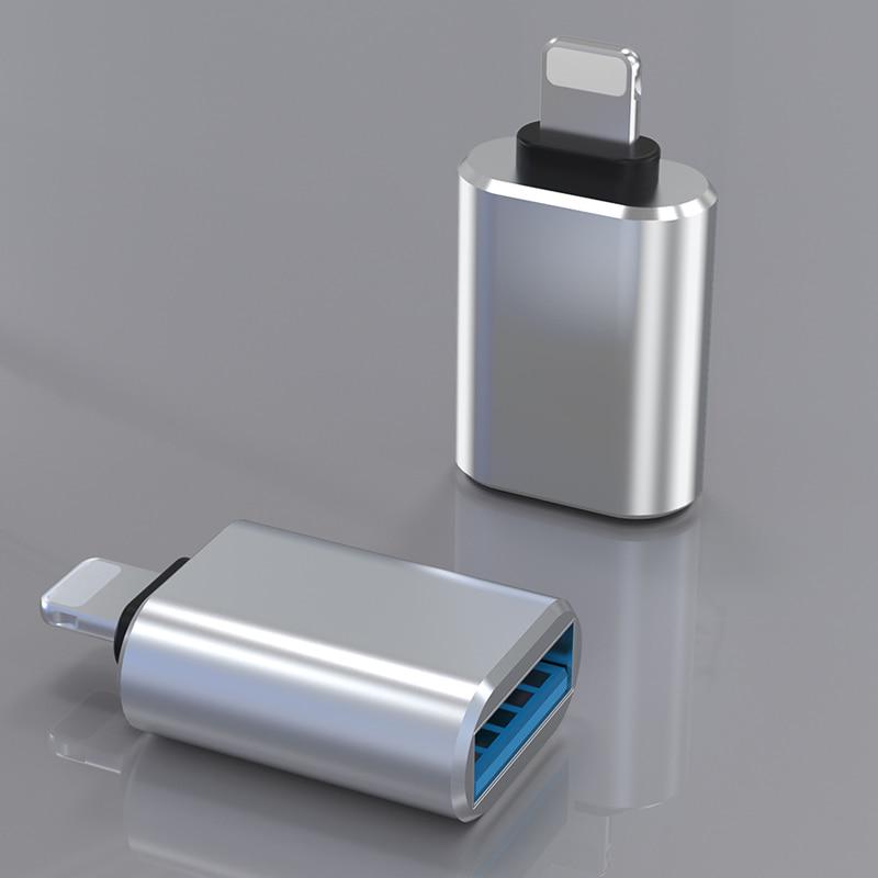 OTG USB adaptér, vhodný pro iPhone14 13 12 11 Pro XS Max XR X 8 7 6s Plus vhodný pro iPad konvertor lightning na USB 3.0 nabíjecí adaptér