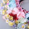 Bridal Garlands Florals Crown Wedding Flower Headband Beach Wreath Hairband Girls Hair Accessory Women Head Hoop Props