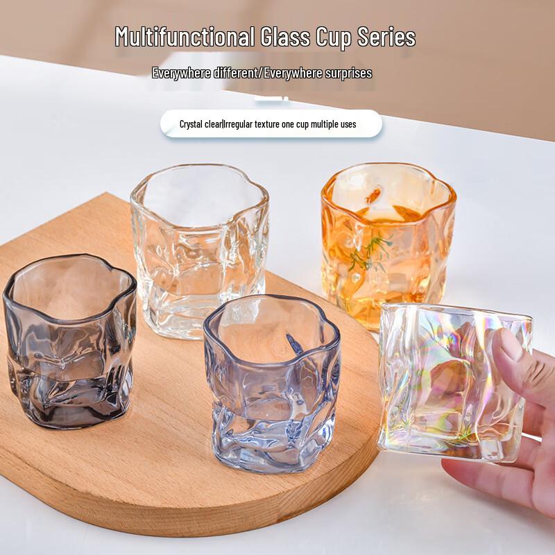 Ins Style Twisted Glass Beverage Cup 170ml