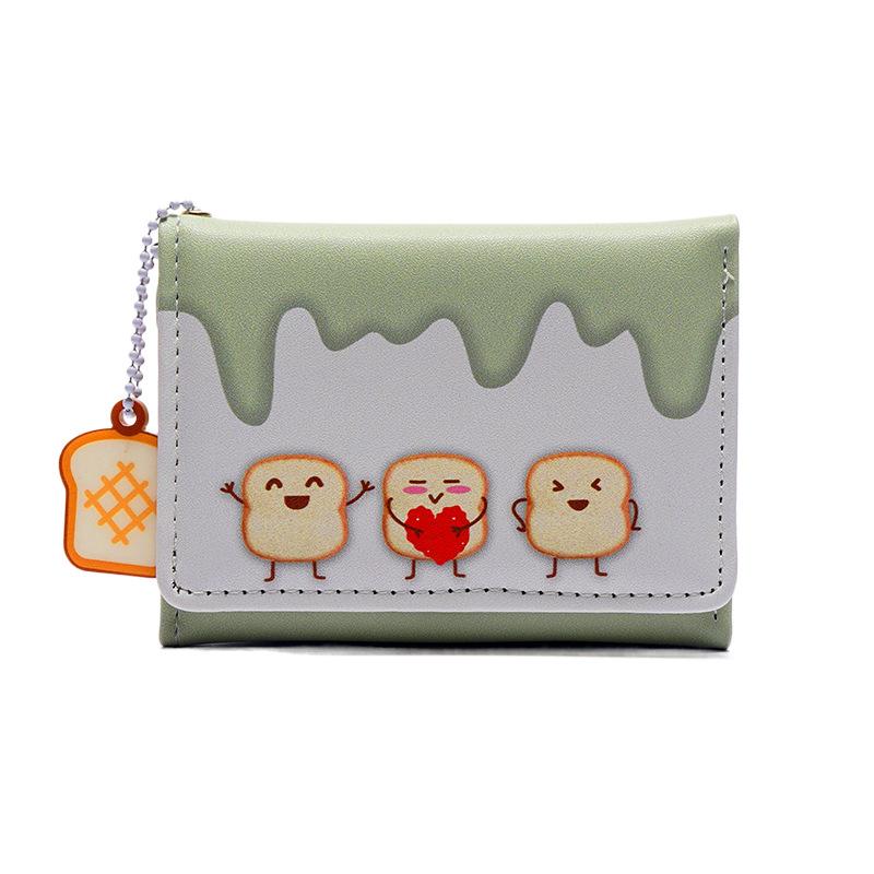 

Кошелек Женский Короткий Кошелек для Монет Милый Мультяшный Личность Креативный Студенческий Девушка Сердце Кроссбоди Повседневный Кошелек