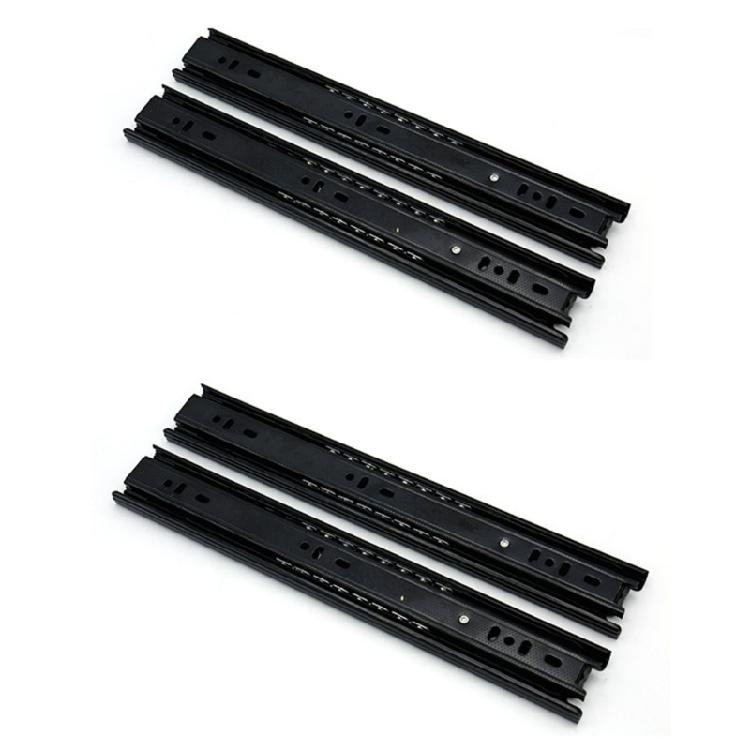 1Pair Soft Close Drawer Track Rail Cold Rolled Steel Buffer Drawer Slides Hydraulic Damping Buffer Furniture Hardware