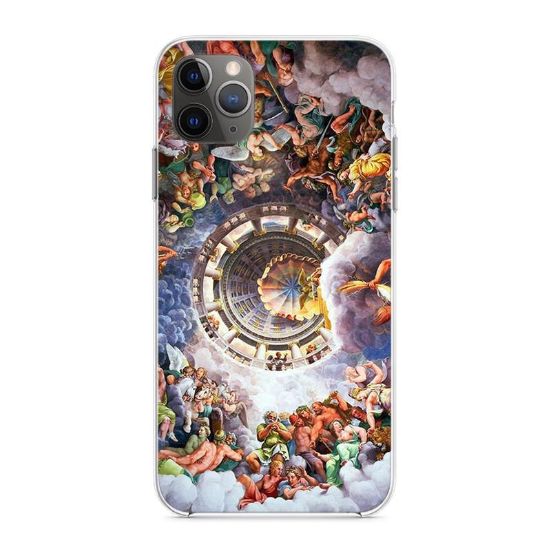 Soft Back Capa Classical Angel Modern art Phone Shell For Apple Transparent Iphone 5 5s 6 7 8 6s Plus X XR XSMAX SE 2020 11 PRO