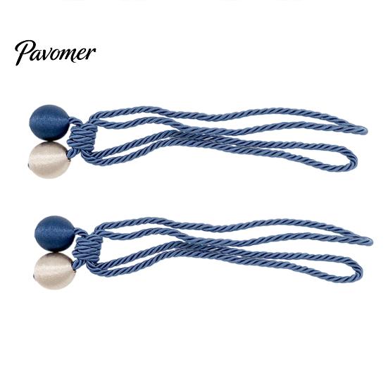 Adjustable Curtain Ties 2Pcs Tiebacks Rope, Decorative Handmade Tie Back, Simple Securing Holdbacks Ropes for Living Room Bedroom Window Sheer Drapes