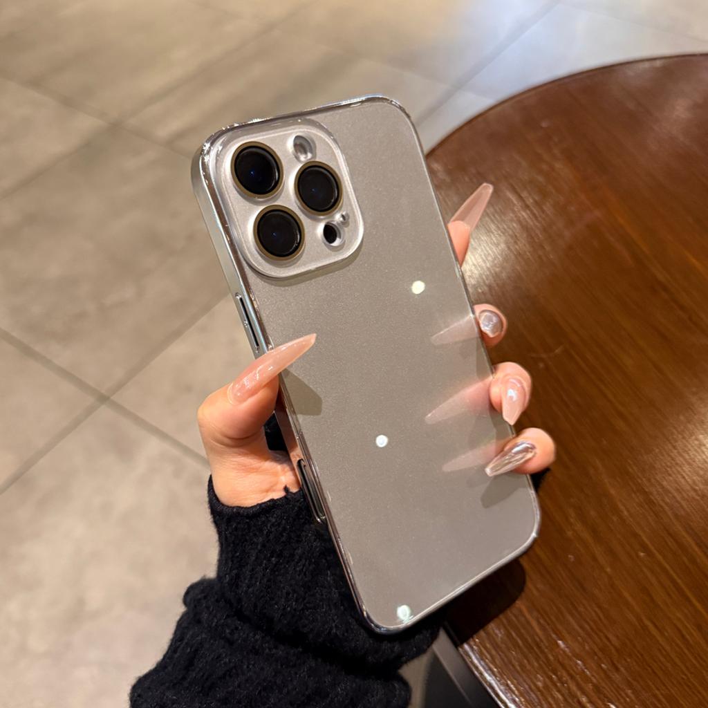 Luxury Tempered Glass Phone Case For iPhone 17 16 15 14 13 12 11 Pro Max Plus Crystal Lens Protection Plating Bumper Hard Cover