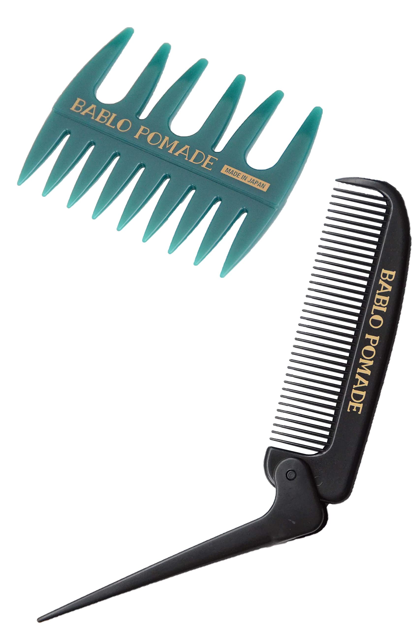 

BABLO POMADE Folding Comb Mesh Comb Hair Barber Comb & Set, Green, Men s Coarse-Tooth зелёный