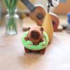 ZAKOL Cute Cartoon Capybara Pendant Keychain Plush Toy Doll Bag Hanging Ornaments Lovely Kapila Doll with Clothes Animal Keyring