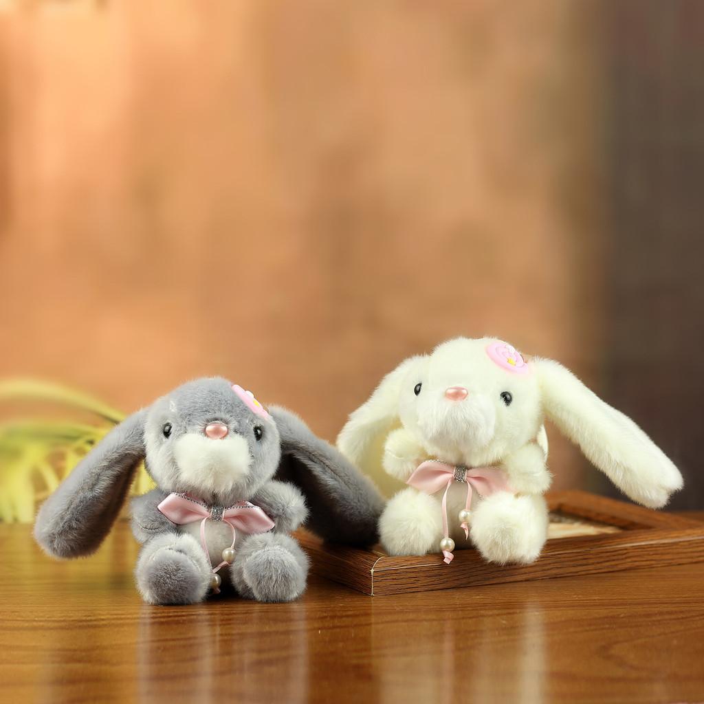 Plush Bunny Keychain With Pp Cotton Fill For Kids And Girls Gift