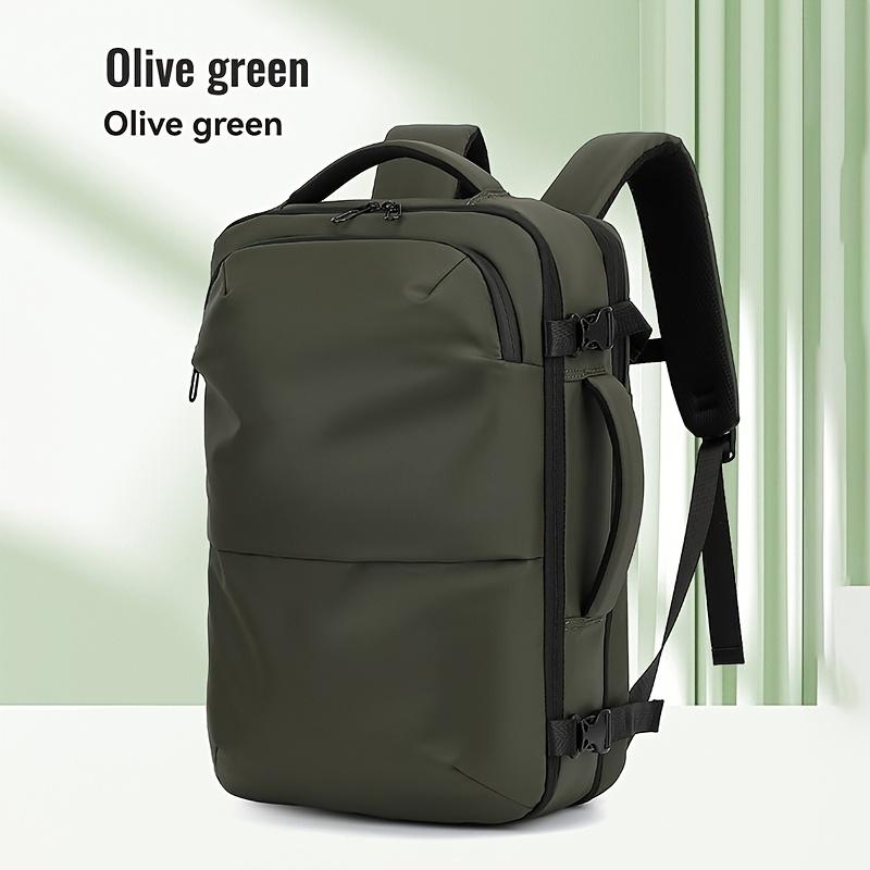 Vacuum Compression Travel Backpack, 60L Expandable Waterproof Laptop Backpack Fits 17 Inch Notebook, Anti-Theft TSA Lock Carry O