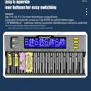 LiitoKala Lii-S12 12-Slot Battery Charger for 18650/21700/9V Batteries