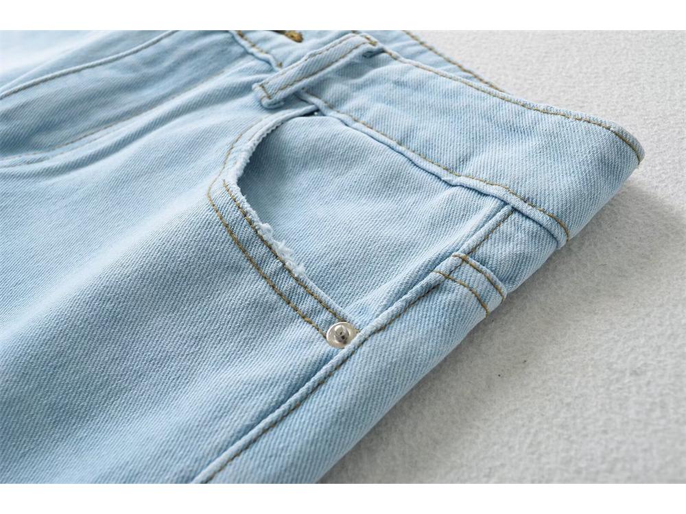 YPFF Women's Trendy Wide-Leg Low-Waist Flare Denim Jeans