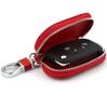 1x Universal PU Leather Auto Car Truck Smart Remote Key Holder Fob Bag Case Red