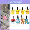 Pokemon Pikachu Charmander Squirtle Etiqueta de Bagagem Gengar Charmander Squirtle Etiqueta de Viagem de Silicone Para Viajantes