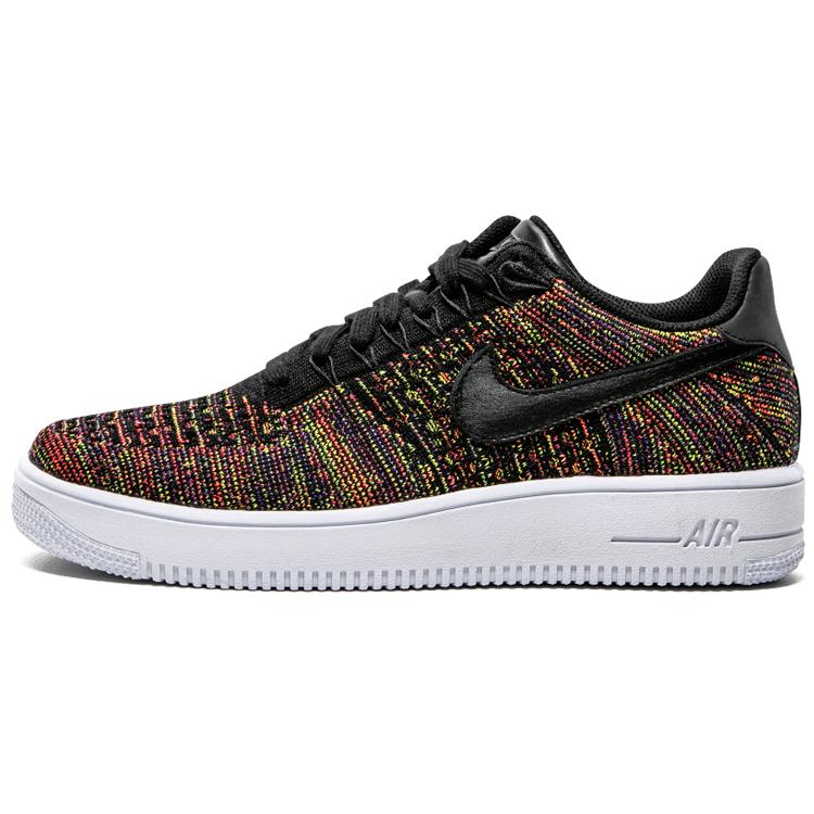 New Nike Lab Air Force 1 Low Flyknit Black Multicolor 826577-001