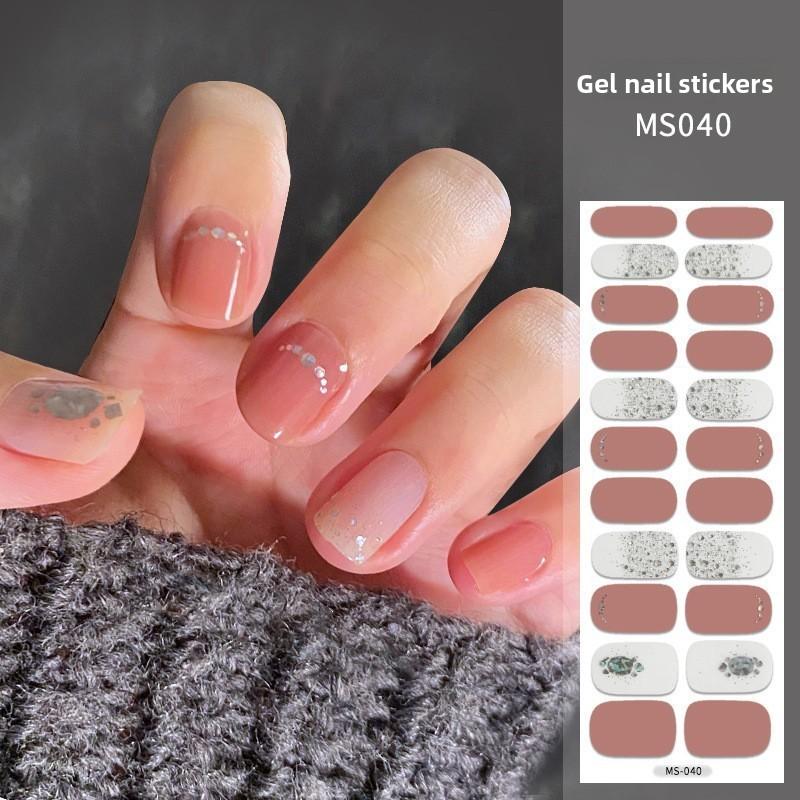 Nail Polish Stickers Without Baking, Nail Polish Glue, Nail Stickers for Manicure