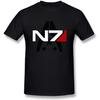 Limei Men's Mass Effect Alliance N7 Insignia Tees Black XL