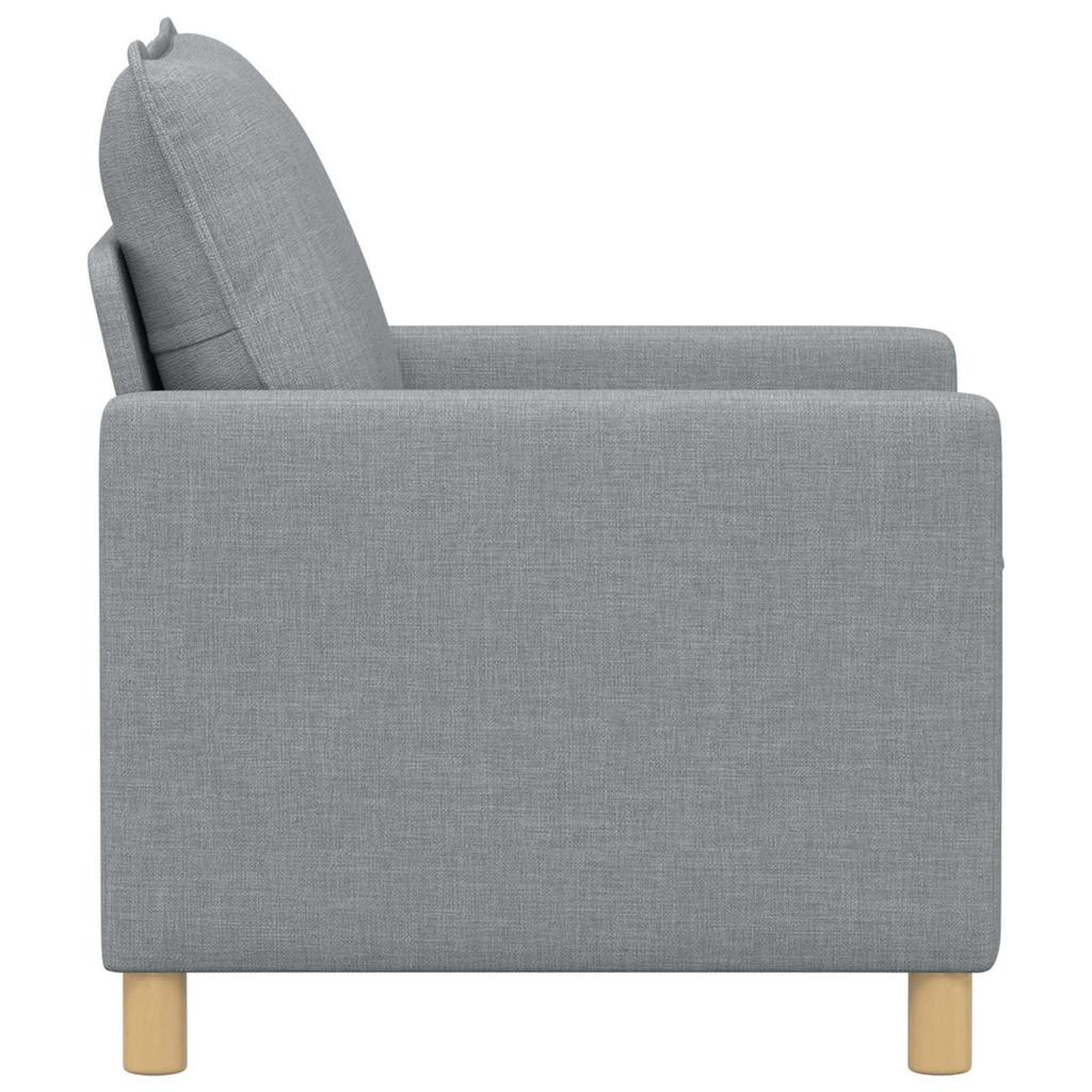Sofa Light Grey 76 X 81 X 87.5 Cm Fabric