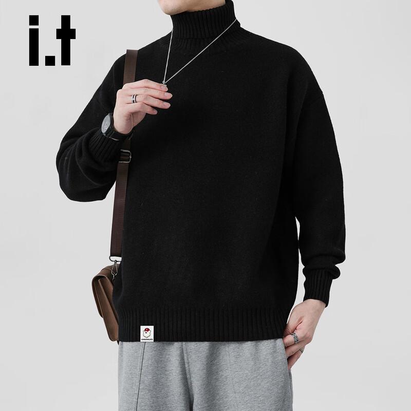 CHOCOOLATEit Men's Winter Loose Turtleneck Sweater