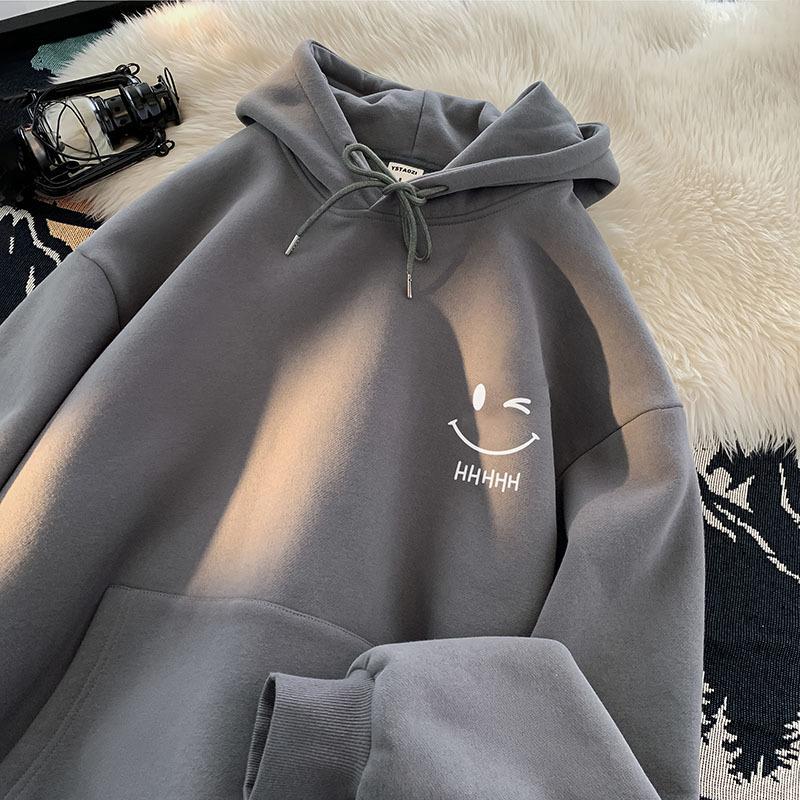 Small Fresh Sweater Men's New Loose and Simple Hooded Jacket In Autumn and Winter