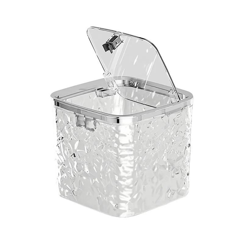 Aufbewahrungsbox für Haaraccessoires Klare Haargummi-Aufbewahrung Haustier-Aufbewahrungsbehälter mit Deckel Organizer für Haarband Schleifen Haarspange