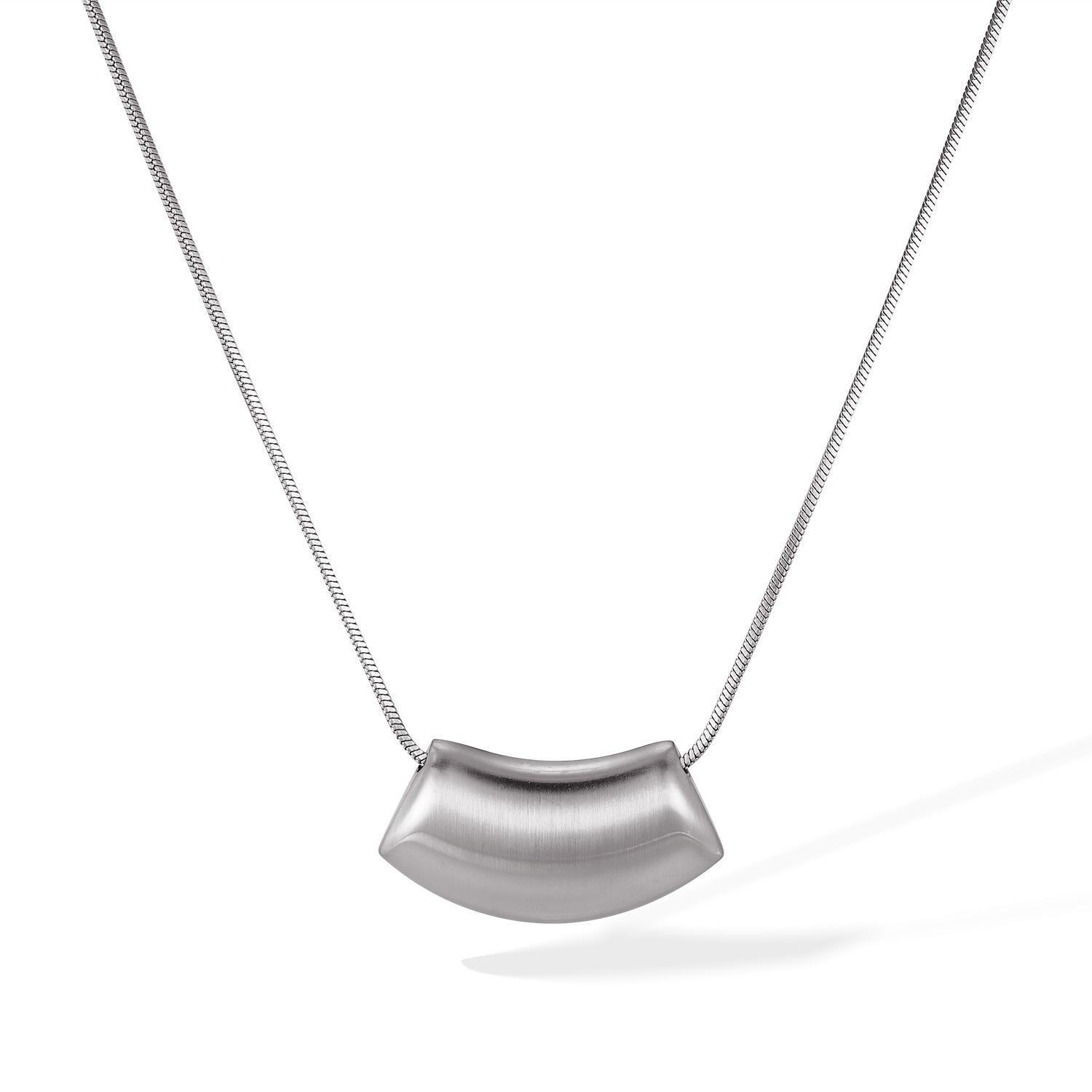 

Дизайнерское ожерелье из нержавеющей стали, простая геометрическая универсальная цепочка премиум-класса на ключицу