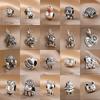 Neuer 925 Silber Welpe Panda Biene Igel Anhänger, Geeignet für Europäische Armbänder DIY Exquisiter Schmuck