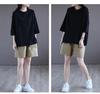 Women's Oversized T-Shirt Summer Casual Loose Fit Crewneck Workout Tee Short Sleeve Tops