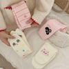 Winter Fleece Thickened Socks - Soft and Warm Mid-calf Socks in Pink, Cute Cartoon Design, Australian Wool Fluffy Socks