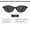 Retro Oval Shaped Small Frame Sunglasses European and American Men Women Trendy Round Face Slimming Street Hip-hop Sun Glasses