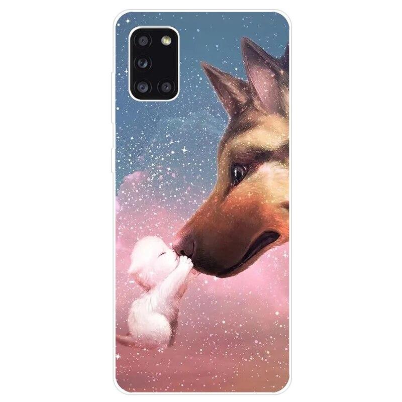 

Чехол для Samsung A31, чехол для телефона, силиконовая мягкая задняя крышка из ТПУ для Samsung Galaxy A31, чехол A 31 A3 1, чехол-бампер Samsung A31