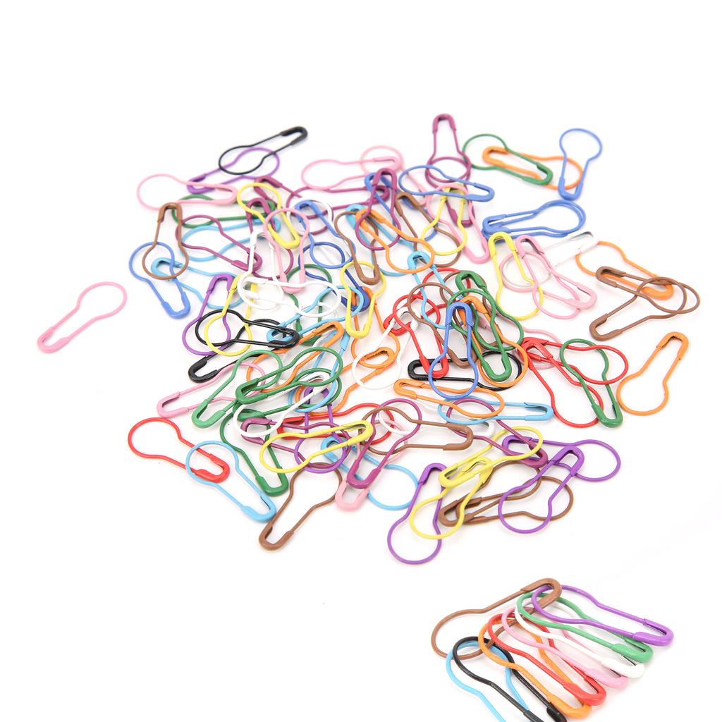 Safety Pins Household for Crafting Sewing Garment Fastening Finishing Quilts Jewelry Making100pcs Color Calabash Shape
