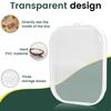 3Pcs Transparent Zippered Hard Pouch Multifunctional Large Capcity Building Block Toy Organizer Cosmetics Storage Stationery Bag