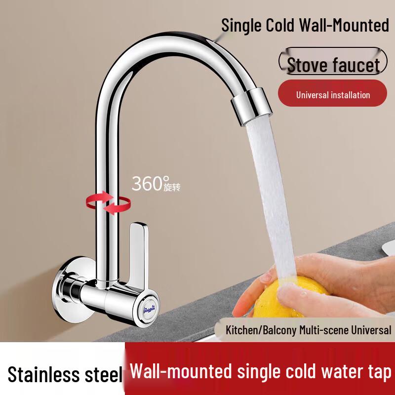 Anica Enjoy Wall-Mounted Single Cold Kitchen Faucet