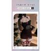 Domila Dark Spice Girl Perspective Mesh Three-dimensional Flower Neck Sex Underwear Sexy Backless Slim Dress