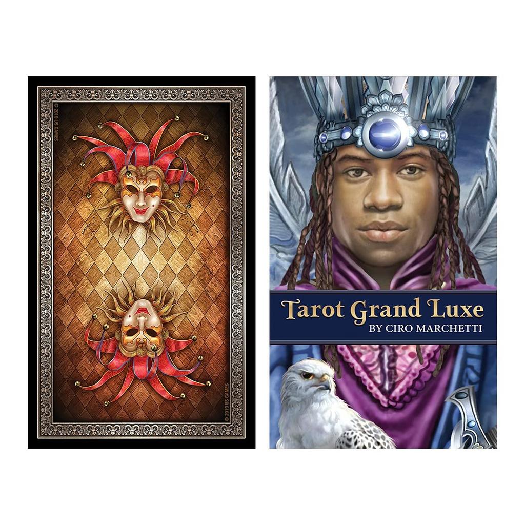 Kancharo Tarot Grand Luxe 78-Card Card Set, Includes Basic Instructions and Pouch (Japanese)