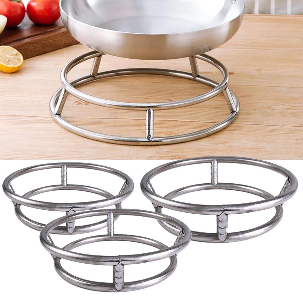 Steel Thick Double Anti-scald Diameter 23/26/29cm Insulation Holder Kitchen Supplies Shelf Wok Rack