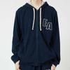 CORDUROY FLEECE FZ HOODIE Hoodie Jacket Open Front Zip Up Parka 54085860 Navy [Emporio Armani] Men's 68.