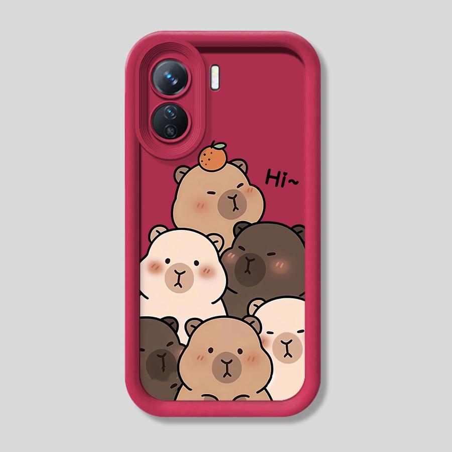 Soft Cover Phone Case for Xiaomi Redmi 12C 14C 10C 13C 9C 9T 10A 9A A2 A1 + A3 Cartoon Cute Capybara