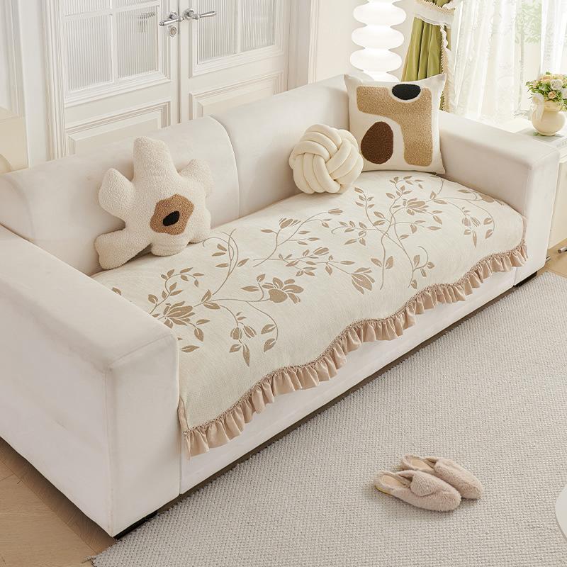 Fresh Wind Household Chenille Sofa Cushion Is Universal In All Seasons, New Simple And Fashionable Non-Slip Sofa Cushion Cover