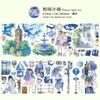 PET Tape Beautiful Time Series Garden Scenery Character Pattern Hand Account Landscape Tape DIY Greeting Card Cup Decoration