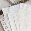 10Pcs/Set Handbook Papers Fadeless Anti-Break Cuttable Folding Easy to Paste Marbling Pattern A5 Handbook Collage Papers for School