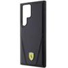 Ferrari Fehms24Lp3Bak S24 Ultra S928 Czarny/Black Hardcase Hot Stamp V Lines Magsafe