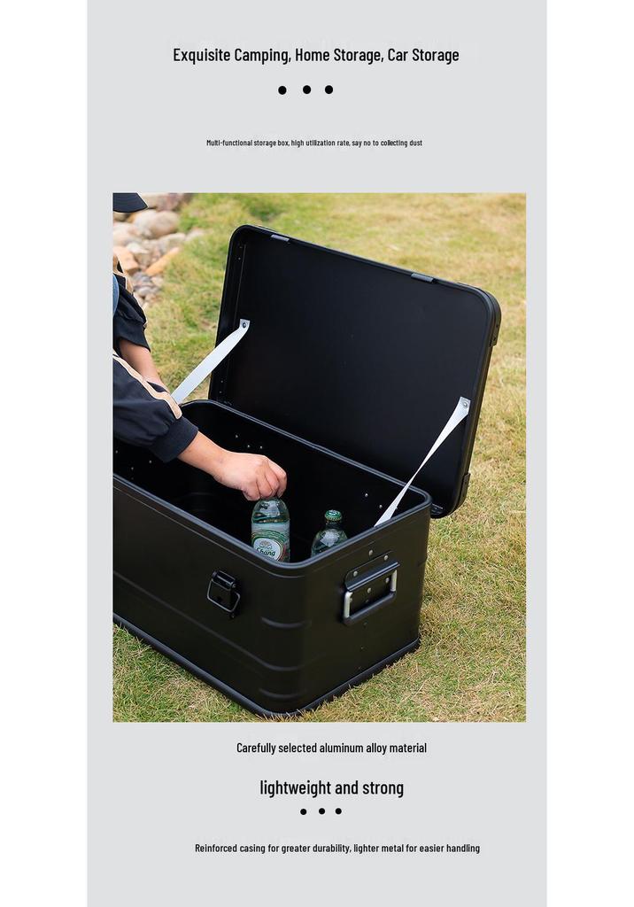 Aluminum Storage Box: Outdoor Camping & Travel Organizer