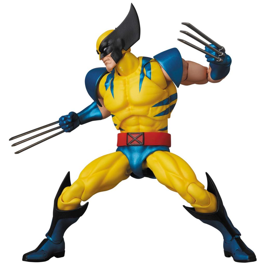 Komiksová verze MAFEX Wolverine Výška 145 mm Malovaná Akční figurka č. 096 cca.