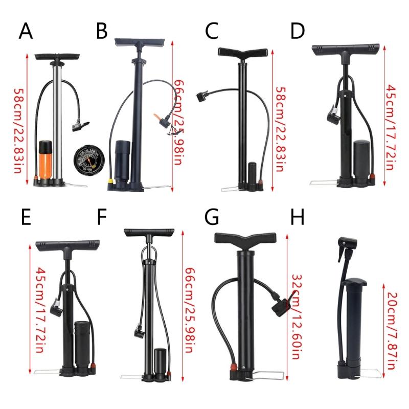 Road Bike Pump Cycling Portable Bicycles Floor Pump Basketball Toy Tire Inflator Airs Pump Cycling Accessories