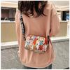 Cartoon Oxford Cloth Crossbody Bag for Women, Cute Print Square Shoulder Purse, Casual Daily Handbag CLE